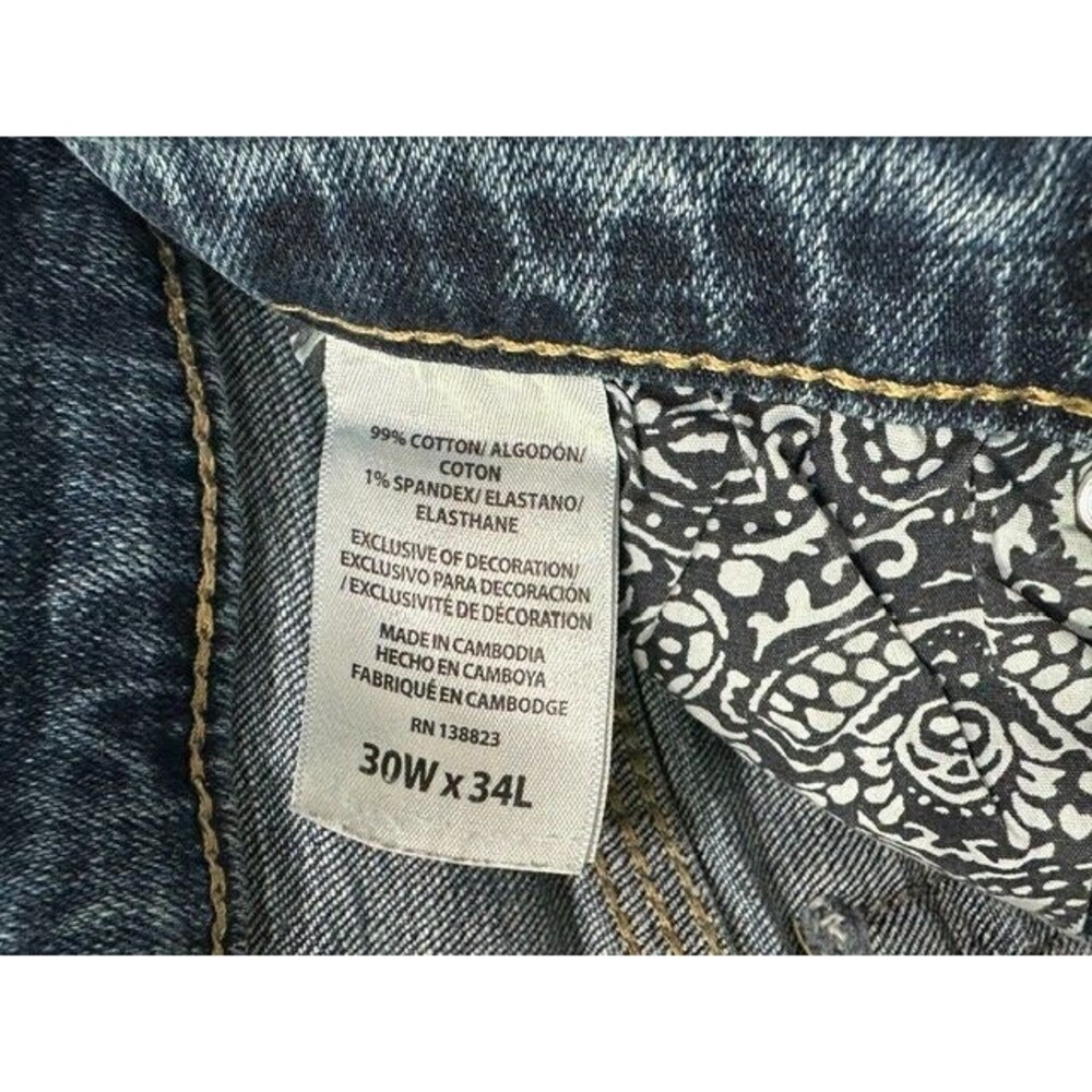 Cody James Men's Bootcut Western Jeans Size 30x34 Medium Wash Blue Cowboy Denim - Picture 7 of 8